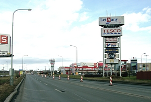 Tesco - prejezd